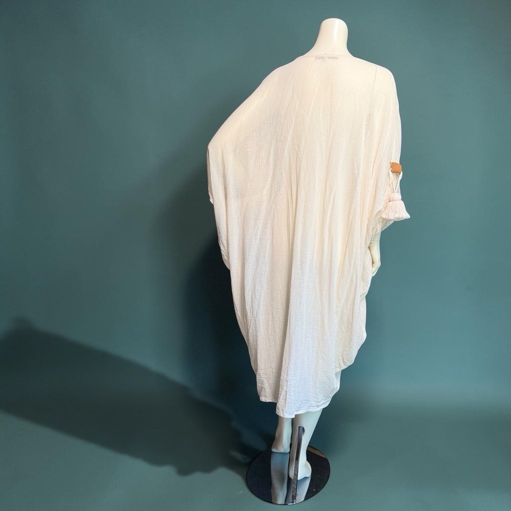 Suiteveintiuno Ensamble Jaretas Kaftan Tulum Boho Crinkle Gauze Old Money - Picture 6 of 15